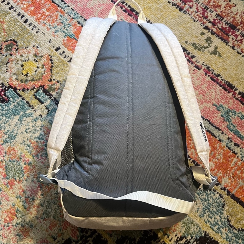 adidas Classic 3S 4 Backpack, Jersey White/White Rainbow, One Size - Picture 3 of 12